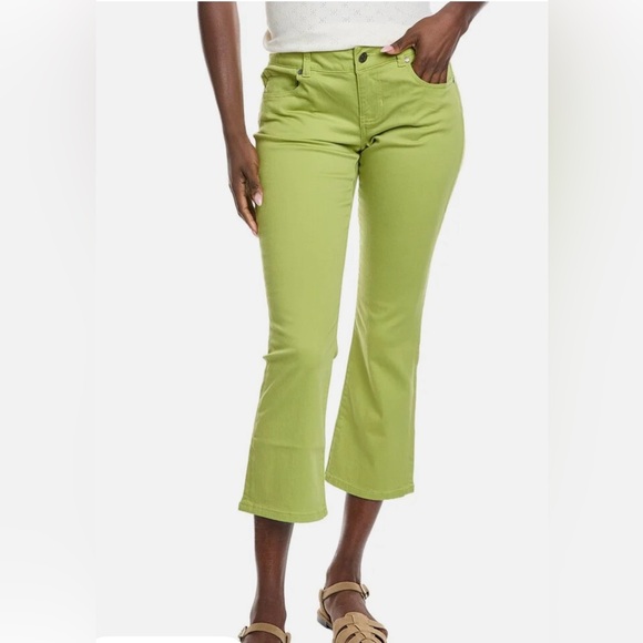CAbi Denim - CAbi Grasshopper Green color. Kick back flare pants. Size 10. Worn once.